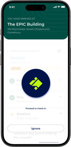 Auto-arrival - pulse button