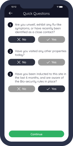 Check-in questions - app 2