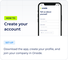 Create your account