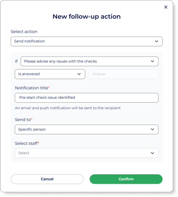 Follow up action 2