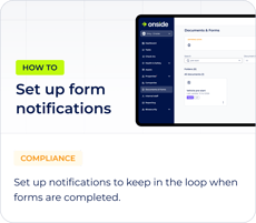 Form notifications