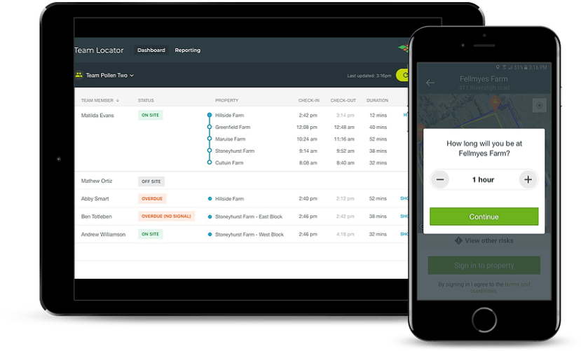 Wheres my team- multiple device
