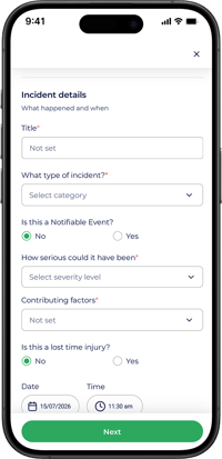 Incident details