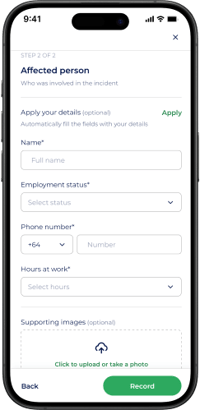 Record Incident - person