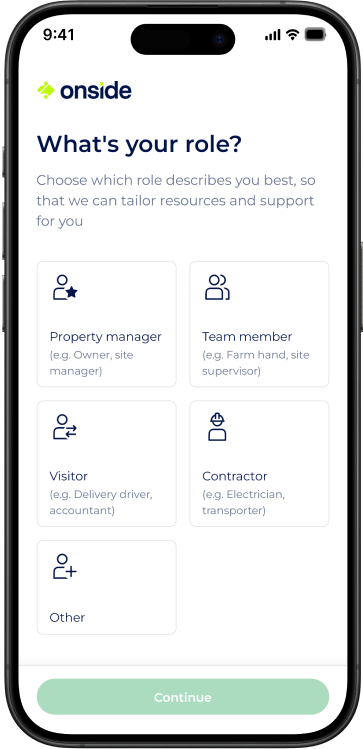 How do I register with Onside?