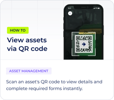 Scan a QR for assets