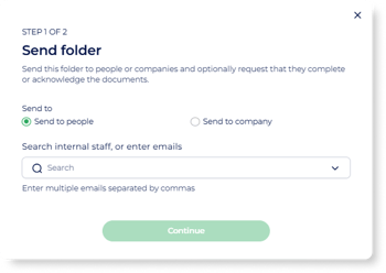 Send folder