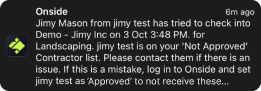Unapproved contractor 3