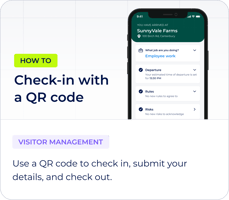 check-in with QR